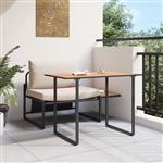 vidaXL Buiten Stalen Zsitjes 2 pcs Taupe Staal