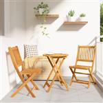 vidaXL Tuin Bistro Set 3 pcs Bruin Massief Acaciahout