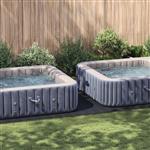 vidaXL Zwembad Grondzeil Zwart 640 x 321 cm Polyester geotextiel