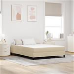 vidaXL Bedmatras met matras Groen 140 x 200 cm Stof