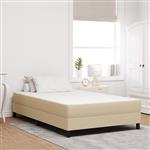 vidaXL Bedmatras met matras Groen 120 x 200 cm Stof
