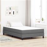 vidaXL Bedmatras met matras Lichtgrijs 120 x 200 cm Stof