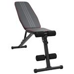 vidaXL Gewichtbank Zwart 131 x 41 x 110 cm Gepoedercoat staal