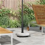 vidaXL Parasolvoet Lichtgrijs en zwart 45 x 45 x 40 cm Beton en Metaal