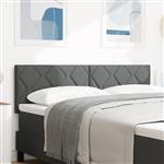vidaXL Stoffen Hoofdbord Geometrisch Donkergrijs 160 cm Stof