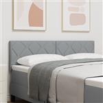 vidaXL Stoffen Hoofdbord Geometrisch Lichtgrijs 160 cm Stof