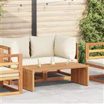 vidaXL Tuin Bijzettafel Bruin 110 x 55 x 35.5 cm Massief teakhout