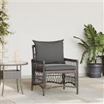 vidaXL Tuinstoel Grijs 60 x 70 x 78cm poly rattan