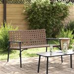 vidaXL Tuinstoel Zwart 113 x 79 x 75cm poly rattan