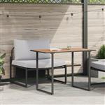 vidaXL Buiten Stalen Zsitjes 2 pcs Lichtgrijs Staal