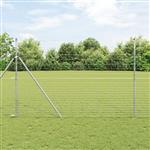 vidaXL Weidehekwerk Grijs 1.6 x 10 m Staal