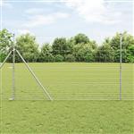 vidaXL Weidehekwerk Grijs 1.5 x 10 m Staal