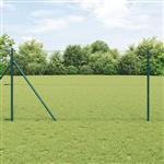 vidaXL Zeskantig hekwerk Groen 1 x 100 m Staal