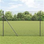 vidaXL Gelaste draadhek Grijs 1.5 x 50 m Staal