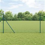 vidaXL Gelaste draadhek Groen 1.4 x 25 m Staal
