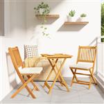 vidaXL Tuin Bistro Set 3 pcs Bruin Massief acaciahout