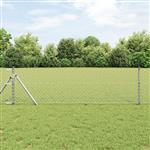 vidaXL Kettenschakelhek Zilver 10 x 0.8 m Ge galvaniseerd staal