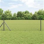 vidaXL Kettenschakelhek Grijs 25 x 0,4 m Staal