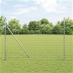 vidaXL Euro Hek Zilver 1.5 x 10 m Warmverzinkt ijzer