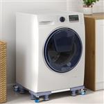 vidaXL Wasmachinebasis Grijs 66 x 66 x 12 cm Roestvrij staal