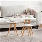 vidaXL Salontafel Bruin 50 x 50 x 46 cm Massief walnotenhout