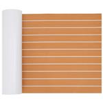 vidaXL Bootvloer Bruin en wit 240 x 60 cm EVA-schuim