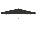 vidaXL Tuinparasol Zwart 395 x 395 x 245 cm Polyester en staal