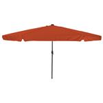 vidaXL Tuinparasol Rood en Zwart 395 x 395 x 245 cm Polyester en staal