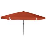 vidaXL Tuinparasol Rood en Zwart 395 x 395 x 245 cm Polyester en staal