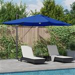 vidaXL Cantilever Roma parasol Blauw en Zwart 352 x 251 x 265 cm