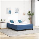 vidaXL Bedmatras met matras Blauw 140 x 200 cm Stof