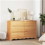 vidaXL Ladekast Drammen Bruin 111 x 43 x 73.5 cm Massief grenenhout