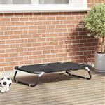 vidaXL Hondenbed Zwart ML Oxford Stof en Staal