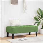 vidaXL Bank Lichtgroen 113 x 57 x 39 cm Fluweel