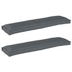 vidaXL Pallet Kussen Set 2 pcs Antraciet 150 x 40 x 8 cm Oxford stof