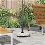 vidaXL Parasolvoet Multikleur en Zwart 45 x 45 x 40 cm Beton en Metaal