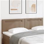 vidaXL Hoofdbord met LED -striplichten Cappuccino 180 cm PVC