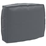 vidaXL Palletkussen voor rugleuning Antraciet 50 x 40 x 12 cm