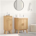 vidaXL Wastafel onderkast met plank Olden Bruin 114 x 43 x 73.5 cm