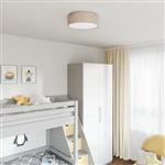 vidaXL Plafonnière Taupe 38 x 13.5 cm Stof