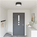 vidaXL Plafonnière Zwart 30 x 13.5 cm Stof