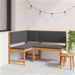 vidaXL Tuinhoekbank Bruin 140 x 100 x 91cm Massief acaciahout