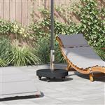 vidaXL Parasolvoet Zwart 45 x 45 x 45 cm Graniet