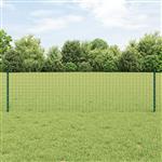 vidaXL Hekpalen 5 pcs Groen 60 cm Staal