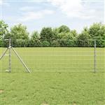 vidaXL Weidehekwerk Grijs 0.8 x 10 m Staal