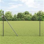 vidaXL Gelaste draadhek Grijs 1.6 x 10 m Staal