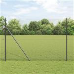 vidaXL Gelaste draadhek Grijs 1.5 x 10 m Staal