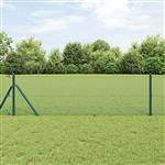 vidaXL Gelaste draadhek Groen 1.4 x 10 m Staal