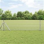 vidaXL Gelaste draadhek Zilver 0.4 x 100 m Staal