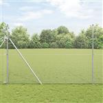 vidaXL Gelaste draadhek Zilver 1.5 x 25 m Staal